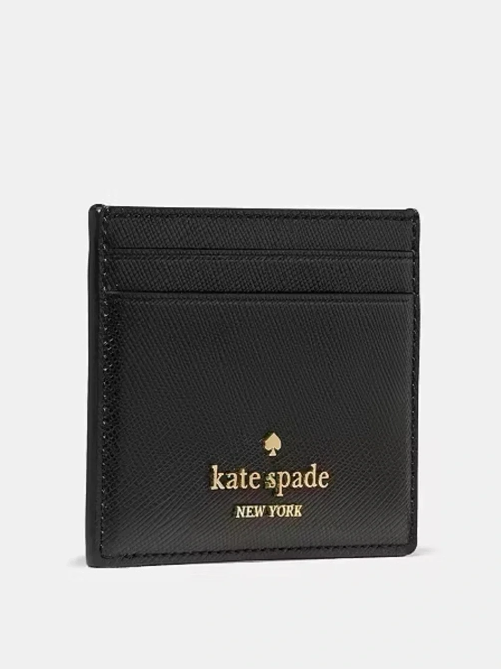 NWT Kate Spade Small Slim Card Holder• Black